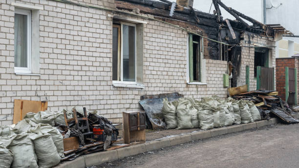 Professional Fire Damage Removal technician working in Gloucester City, NJ